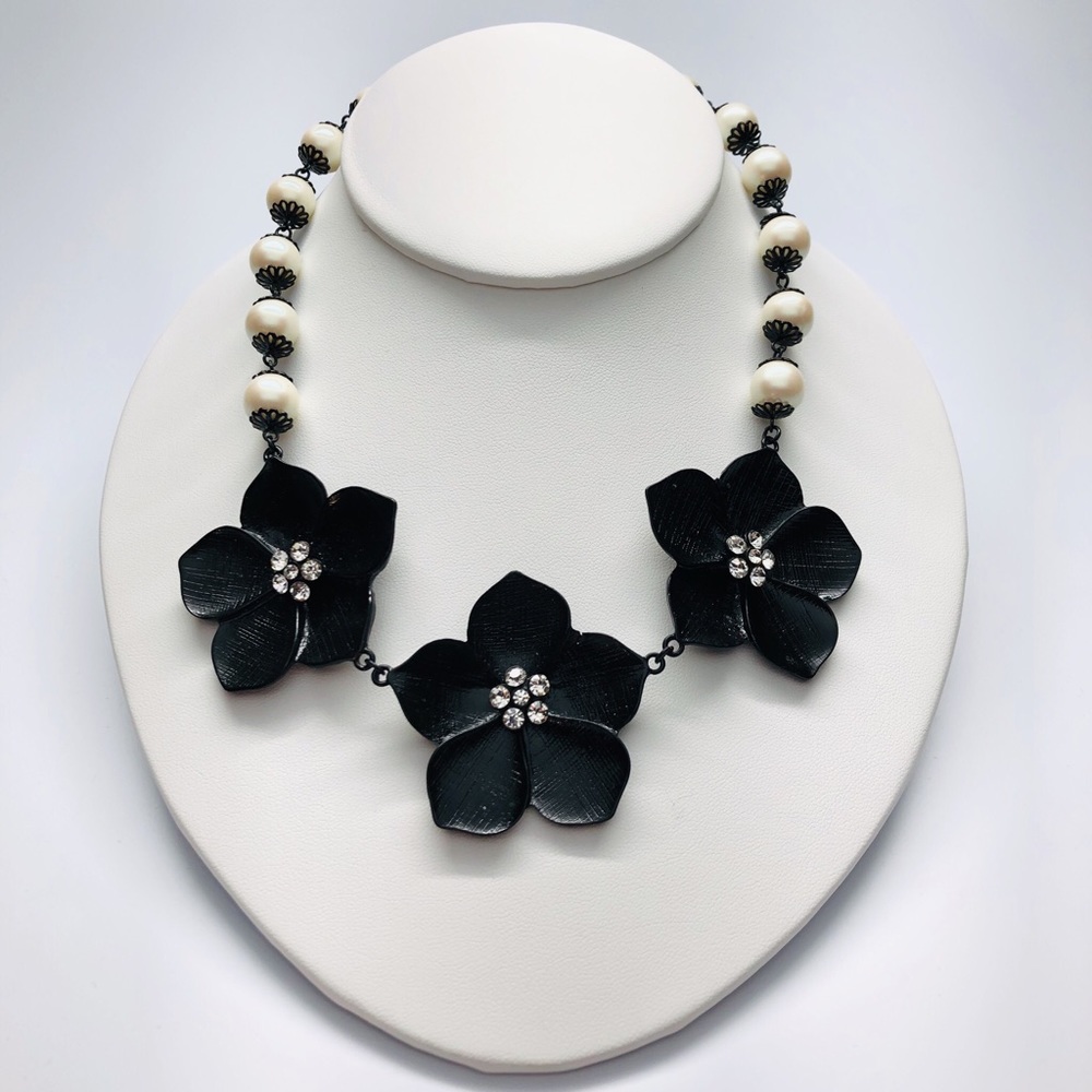 Vintage Flower Statement Necklace
